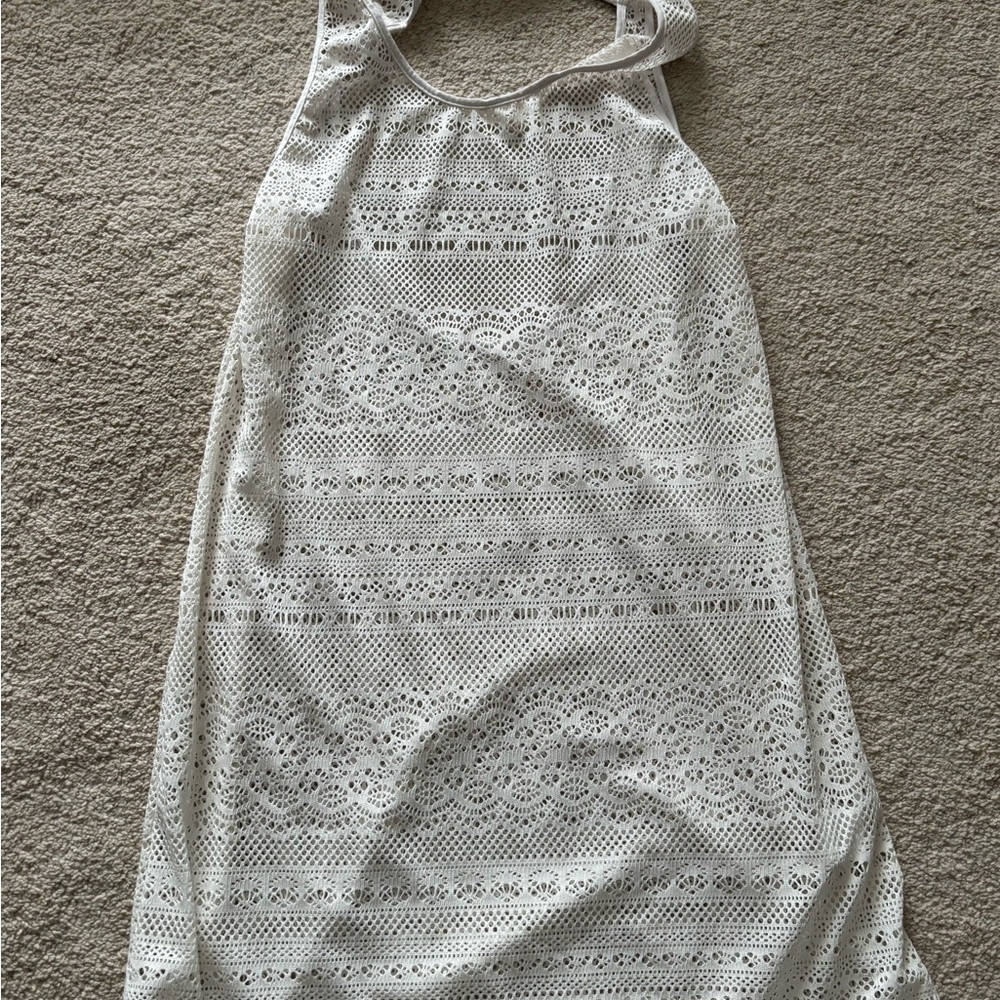 Roxy White Lace Swim Coverup